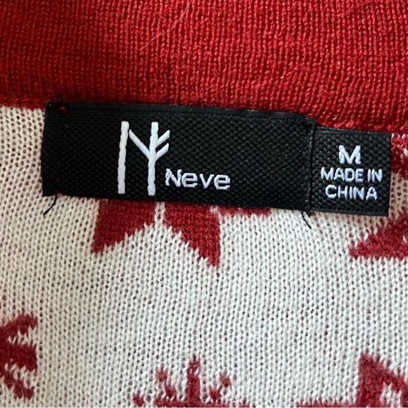 Neve Jane 1/4 Zip  Pullover Merino Wool Sweater in Tango M NWOT - Picture 9 of 11